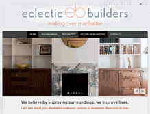Tablet Screenshot of eclecticbuilders.com